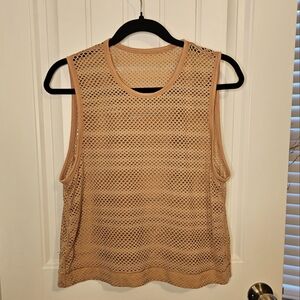 G115. Lululemon Sweat Your Heart Out Tank in Antique - Size 8 (?)